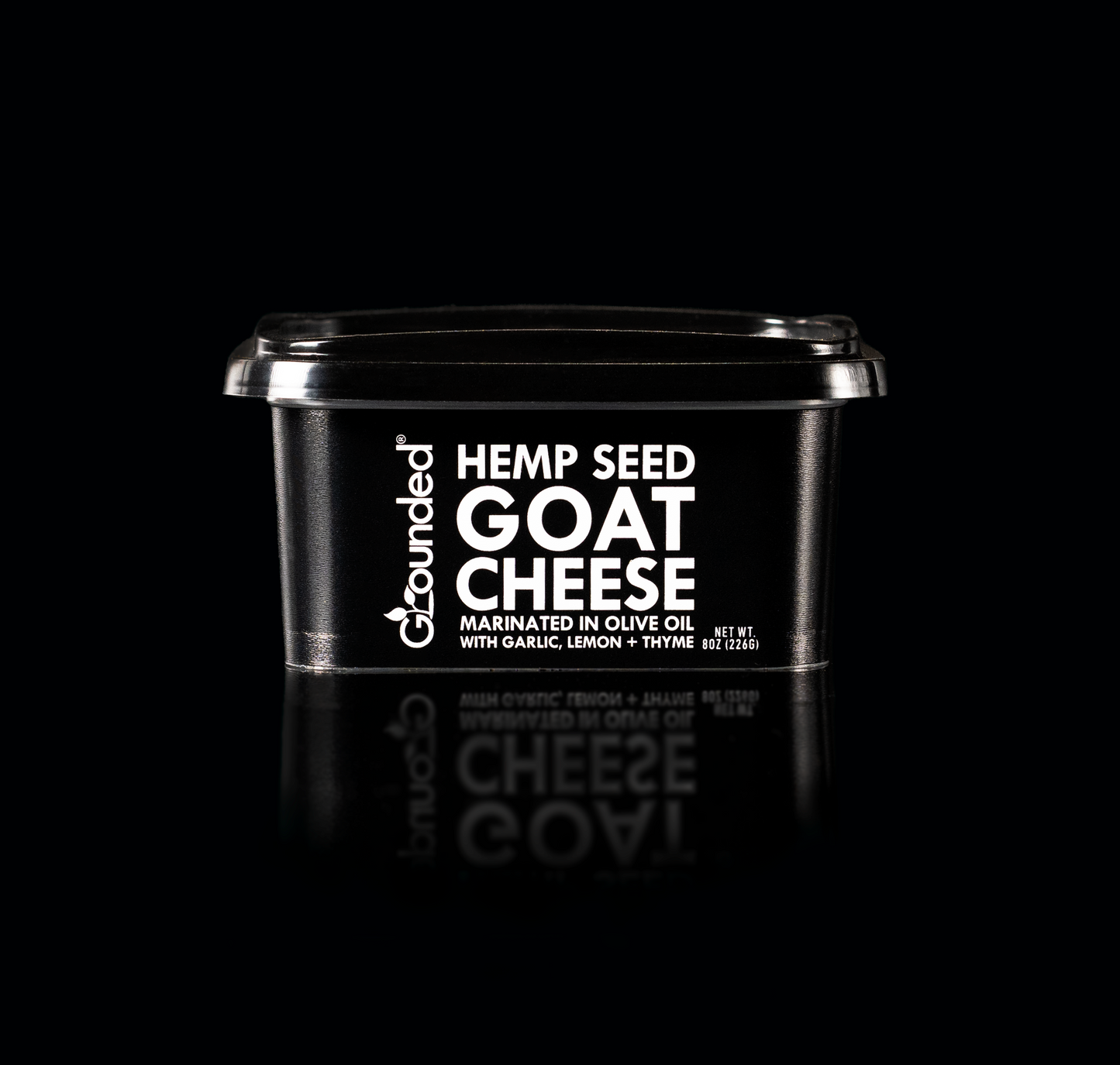 Grounded Hemp Seed Goat Cheese | 100% Plant Based | Nut Free | Soy Free | Keto | Lactose Free cheese. All natural, sustainable vegan cheese made from hemp. Dairy free alternative to goat cheese and feta cheese.