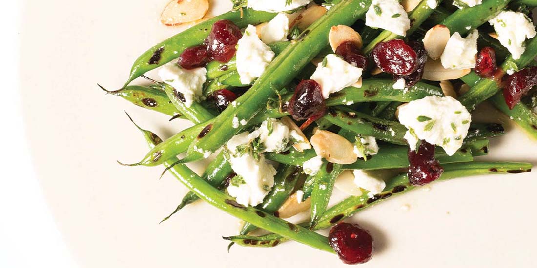 GREEN BEAN, CRANBERRY + GOAT CHEESE SALAD